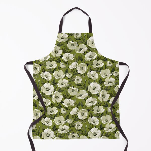 Item preview, Vintage White Anemone Floral Seamless Pattern | Elegant Botanical Garden Design designed and sold by romyca creation_22.