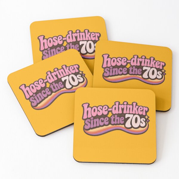 Item preview, Hose Drinker Since the 70s | groovy pink purple graphic Shirt | 70s Kid Gen X Nostalgia Gift | Retro Vintage Christmas Birthday designed and sold by The Frog.