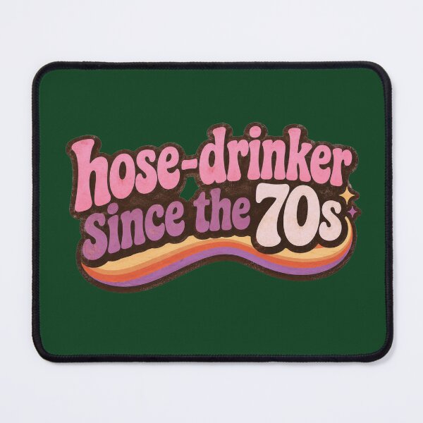 Item preview, Hose Drinker Since the 70s | groovy pink purple graphic Shirt | 70s Kid Gen X Nostalgia Gift | Retro Vintage Christmas Birthday designed and sold by The Frog.