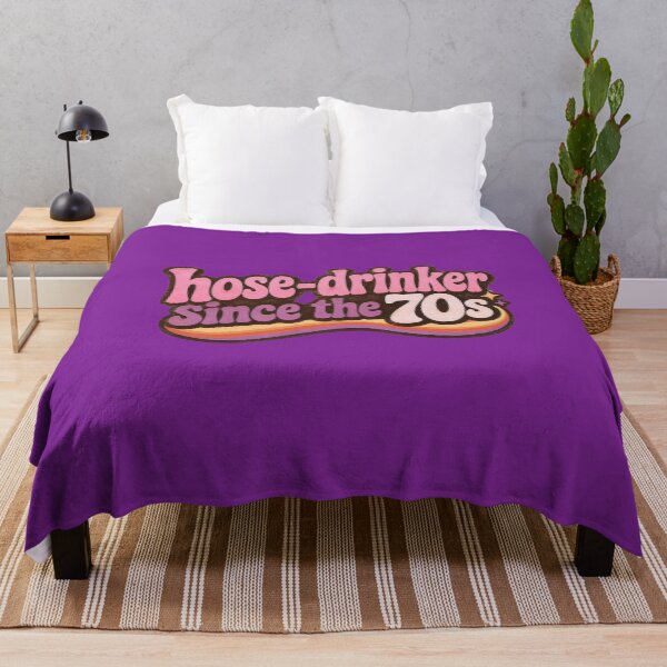 Item preview, Hose Drinker Since the 70s | groovy pink purple graphic Shirt | 70s Kid Gen X Nostalgia Gift | Retro Vintage Christmas Birthday designed and sold by The Frog.