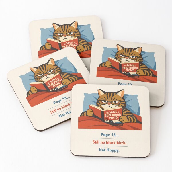 Item preview, Cozy Book‑Loving Cat Bedtime Illustration designed and sold by Designs By Ms Mal_Tas.