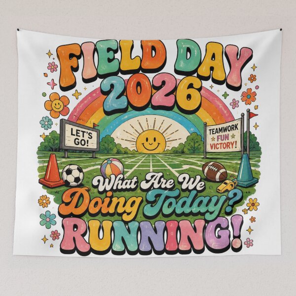 Item preview, Field Day 2026 What Are We Doing Today Running Funny PE Teacher designed and sold by Yellowriversss.