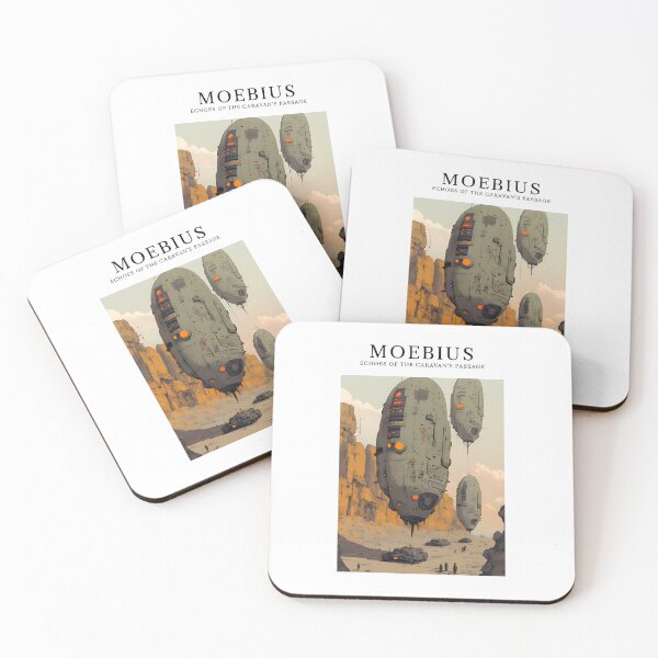 Item preview, Moebius Inspired Poster Echoes Of The Caravans Passage designed and sold by valleriajosue.