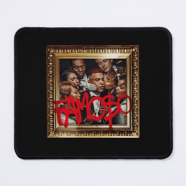Item preview, Sfera Ebbasta Famoso Cover with Golden Frame designed and sold by MuseHaven.