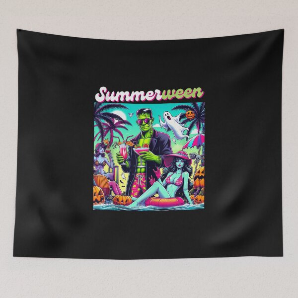 Item preview, Happy Summerween Summer Halloween Holiday Beach Vibes Spooky  designed and sold by kristianmkt.