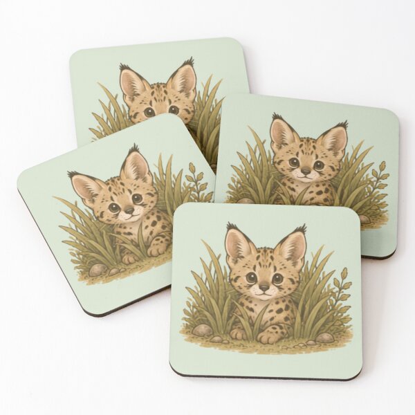 Item preview, Cute Serval Grassland Explorer  designed and sold by MellowMunchkins.