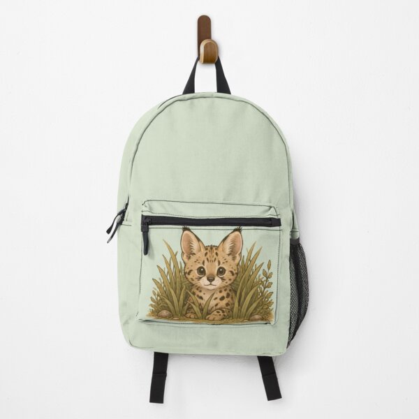 Item preview, Cute Serval Grassland Explorer designed and sold by MellowMunchkins.