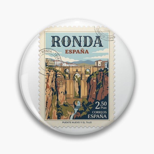 Item preview, Sello de viaje Vintage Ronda España Puente Nuevo designed and sold by k3rstman1.