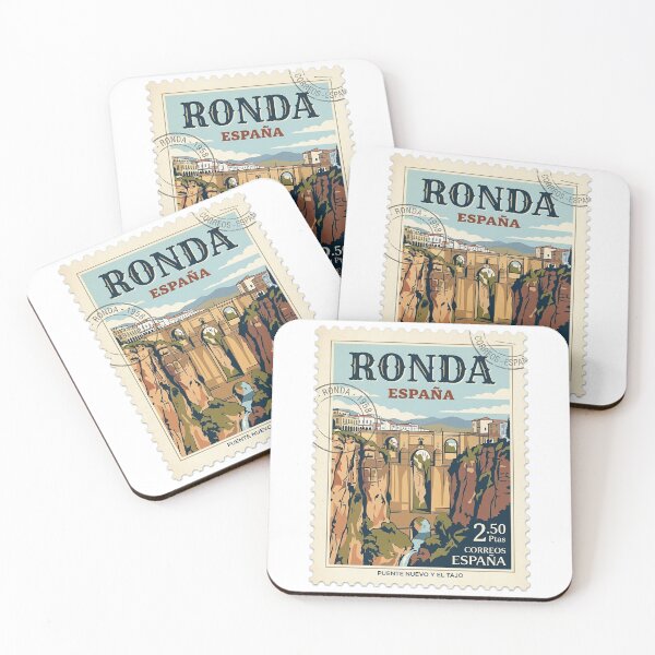 Item preview, Vintage Ronda Spain Puente Nuevo Travel Stamp designed and sold by k3rstman1.