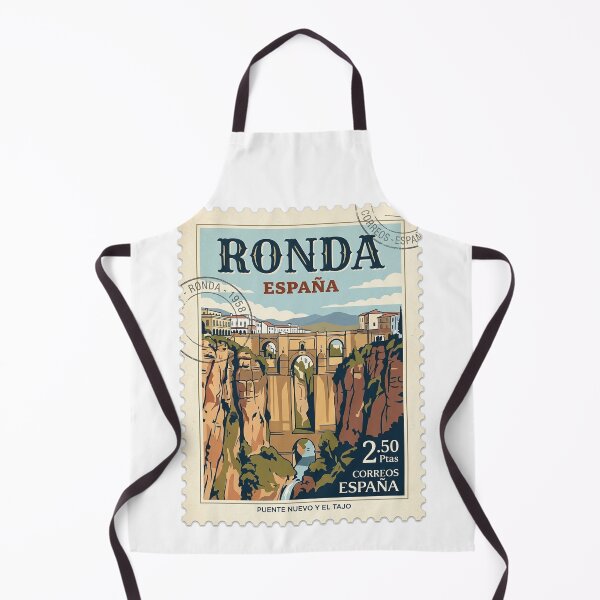 Item preview, Vintage Ronda Spain Puente Nuevo Travel Stamp designed and sold by k3rstman1.