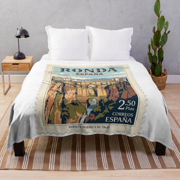 Item preview, Vintage Ronda Spain Puente Nuevo Travel Stamp designed and sold by k3rstman1.