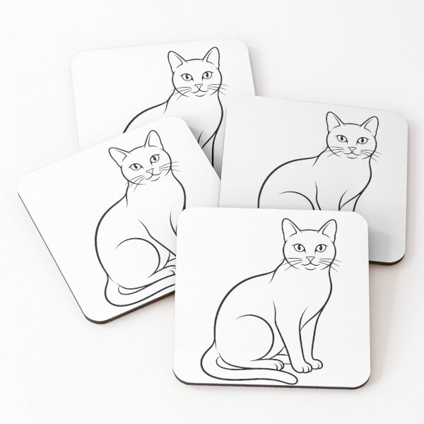 Item preview, Elegant Minimalist Cat Line Art designed and sold by YepoDesignco.