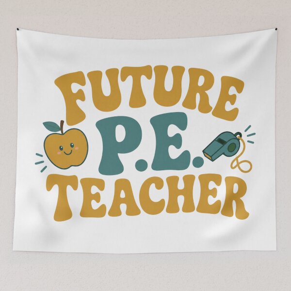 Item preview, Future P.E. Teacher Groovy Retro Future Physical Education Major Gift designed and sold by Yellowriversss.
