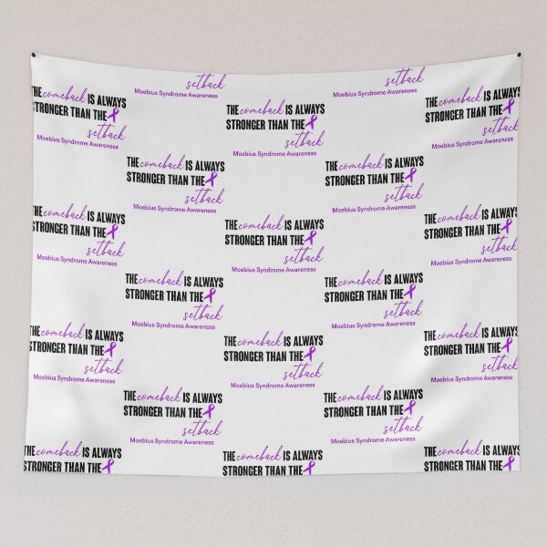 Item preview, Moebius Syndrome Awareness - The Comeback Is Always Stronger Than The Setback designed and sold by valleriajosue.