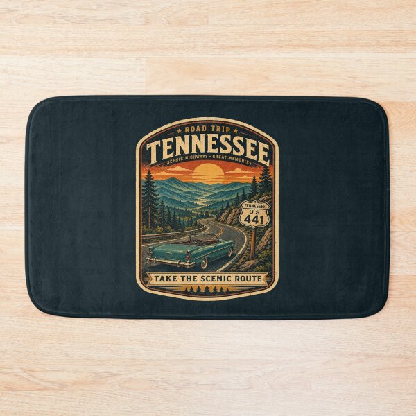Item preview, Tennessee Scenic Road Trip Vintage Poster – Retro Mountain Highway Travel Art designed and sold by Globalcitytees.