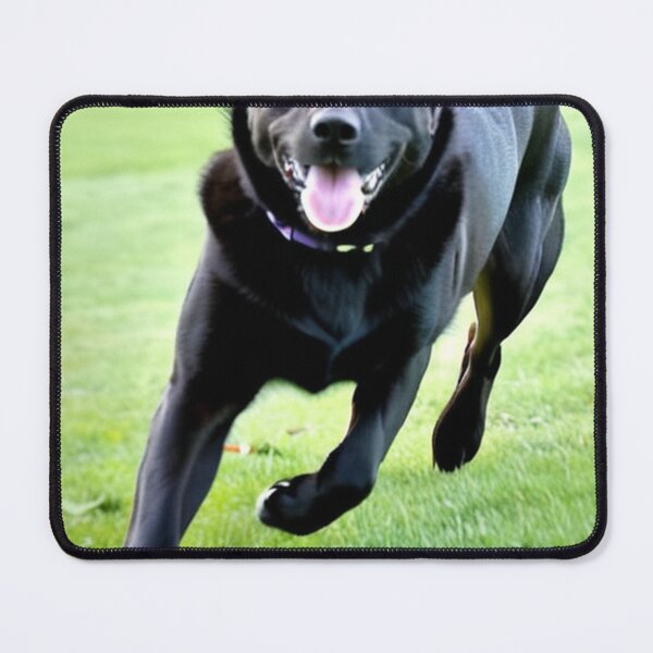 Item preview, Animals - Black Dog, Joyful Energy on Lawn designed and sold by World-Pets.
