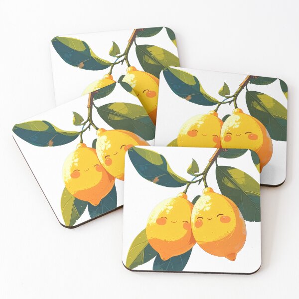 Item preview, Cute lemon couple kawaii citrus tee happy fruit shirt gift for foodies and summer lovers designed and sold by icemanphotos.