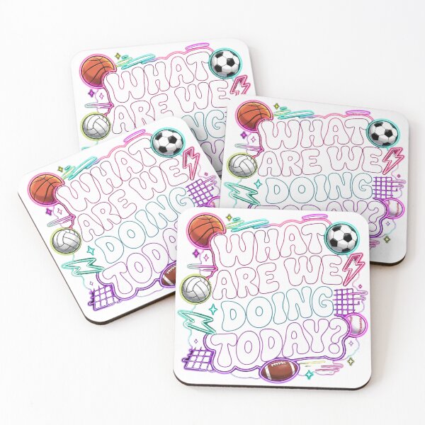 Item preview, Neon What Are We Doing Today Funny PE Teacher 80s Retro Sports designed and sold by Yellowriversss.