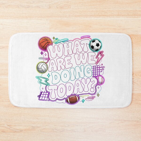 Item preview, Neon What Are We Doing Today Funny PE Teacher 80s Retro Sports designed and sold by Yellowriversss.