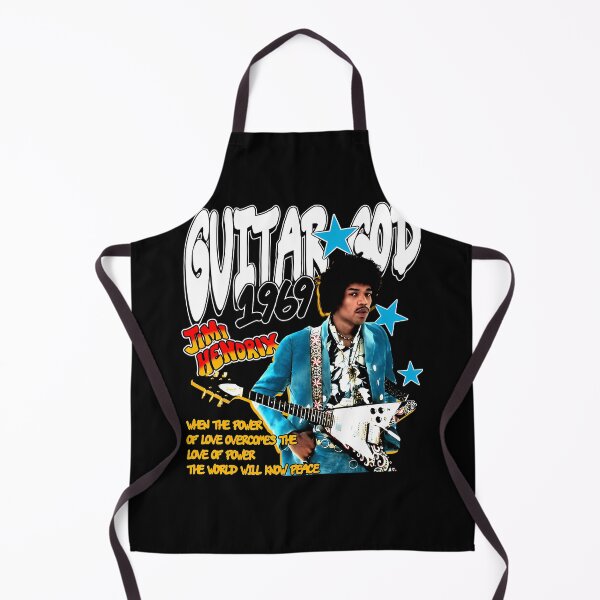 Item preview, Jimi Hendrix Guitar God 1969 Peace Quote Tribute designed and sold by MuseHaven.