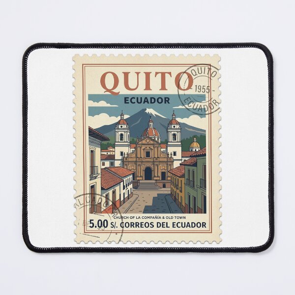 Item preview, Vintage Quito Ecuador Travel Stamp Old Town designed and sold by k3rstman1.