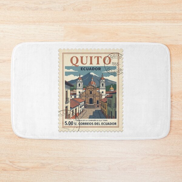 Item preview, Vintage Quito Ecuador Travel Stamp Old Town designed and sold by k3rstman1.