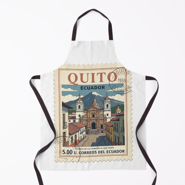 Item preview, Vintage Quito Ecuador Travel Stamp Old Town designed and sold by k3rstman1.