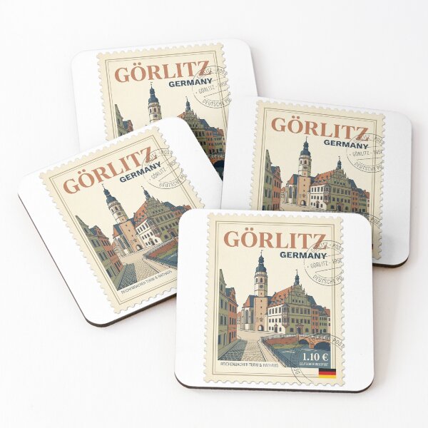 Item preview, Görlitz Germany Travel Stamp Reichenbacher Tower Rathaus designed and sold by k3rstman1.