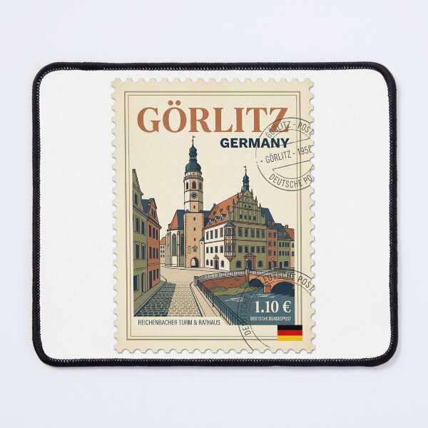 Item preview, Görlitz Germany Travel Stamp Reichenbacher Tower Rathaus designed and sold by k3rstman1.