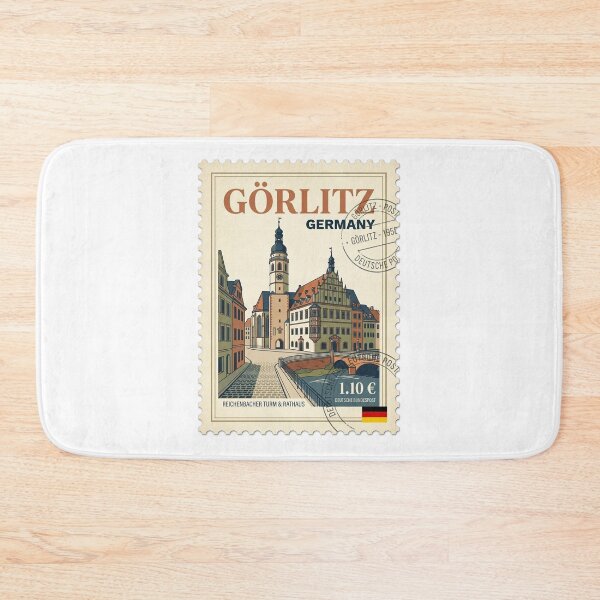 Item preview, Görlitz Germany Travel Stamp Reichenbacher Tower Rathaus designed and sold by k3rstman1.