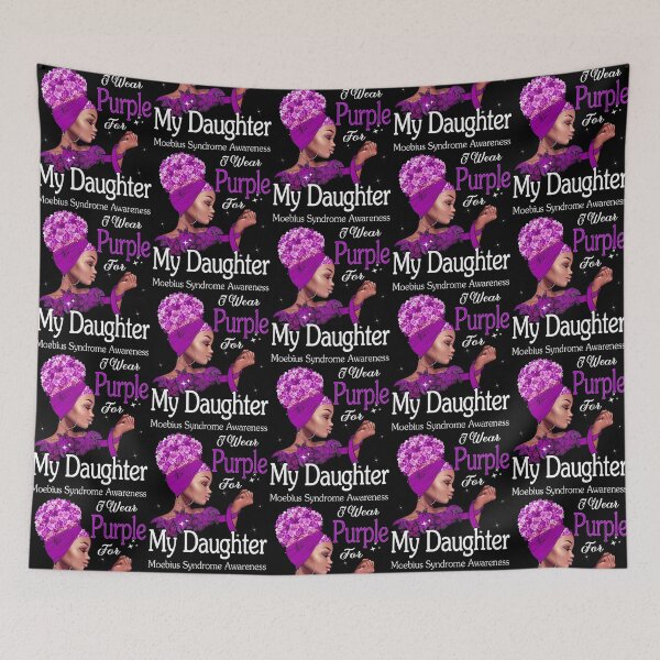 Item preview, Moebius Syndrome Awareness Black Girl I Wear Purple For My Daughter designed and sold by valleriajosue.