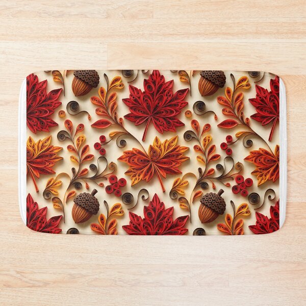 Item preview, 3D Paper Quilling Autumn Leaf Pattern designed and sold by Thai Vibe Studio.