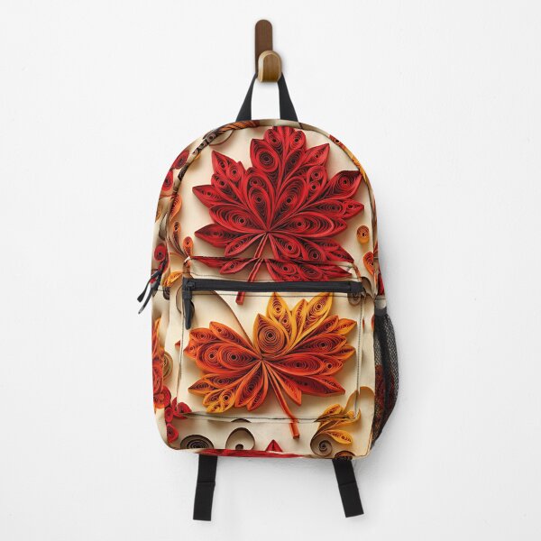 Item preview, 3D Paper Quilling Autumn Leaf Pattern designed and sold by Thai Vibe Studio.