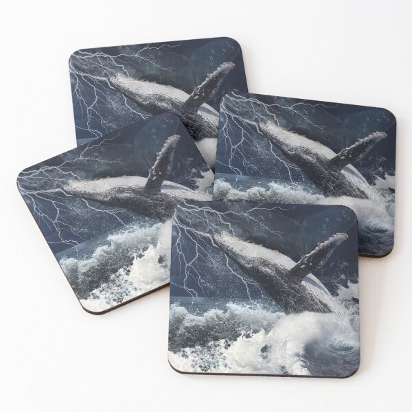 Item preview, Whale Stormy Sea designed and sold by GeoGoose.