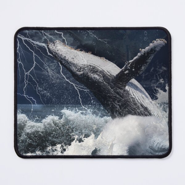 Item preview, Whale Stormy Sea designed and sold by GeoGoose.