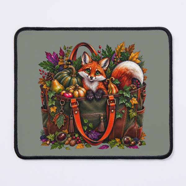 Item preview, Autumn Harvest Tote – Cute Fox, Pumpkins, Apples & Pears designed and sold by Aimetoi.