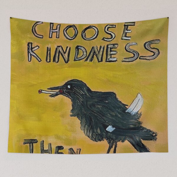 Item preview, Choose kindness then violence painting designed and sold by gamalielRocky.