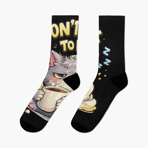 Item preview, Don’t Talk to Me Sleepy Cat Coffee Lover designed and sold by EssentialsWear.