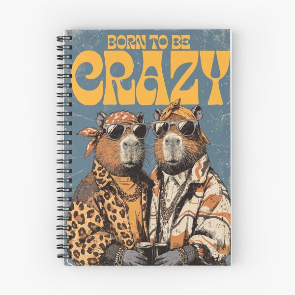 Item preview, Born to Be Crazy – Vintage Retro Animal Duo Sunglasses Poster designed and sold by MOCH- ART.