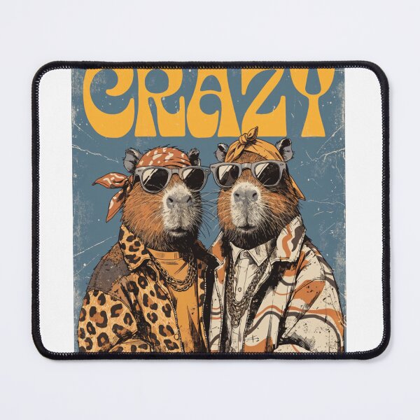 Item preview, Born to Be Crazy – Vintage Retro Animal Duo Sunglasses Poster designed and sold by Tafa_Design.