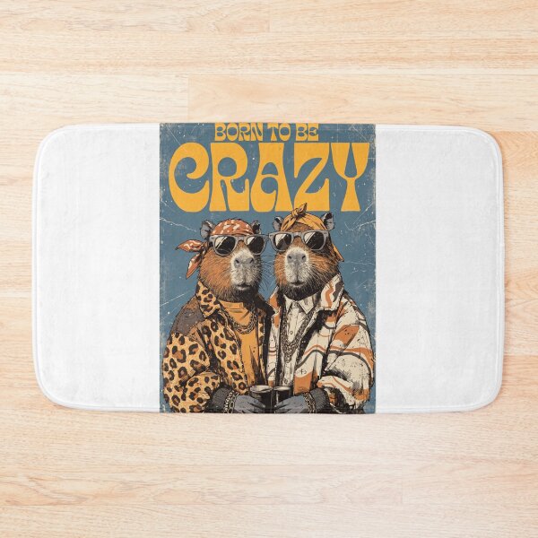 Item preview, Born to Be Crazy – Vintage Retro Animal Duo Sunglasses Poster designed and sold by MOCH- ART.