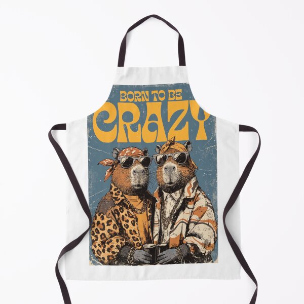 Item preview, Born to Be Crazy – Vintage Retro Animal Duo Sunglasses Poster designed and sold by Tafa_Design.
