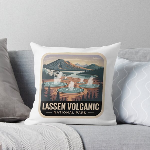 Item preview, Lassen Volcanic National Park Vintage Travel Badge designed and sold by Teelogic.