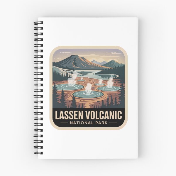 Item preview, Lassen Volcanic National Park Vintage Travel Badge designed and sold by Teelogic.