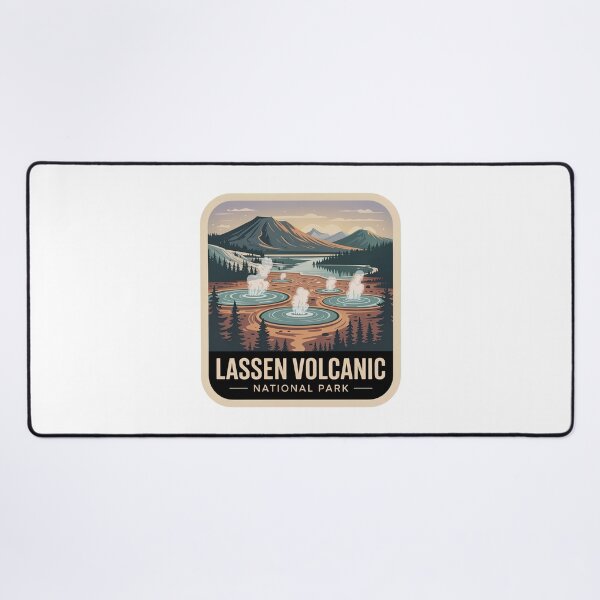 Item preview, Lassen Volcanic National Park Vintage Travel Badge designed and sold by Teelogic.