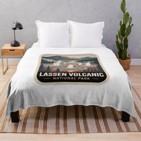 Item preview, Lassen Volcanic National Park Vintage Travel Badge designed and sold by Teelogic.