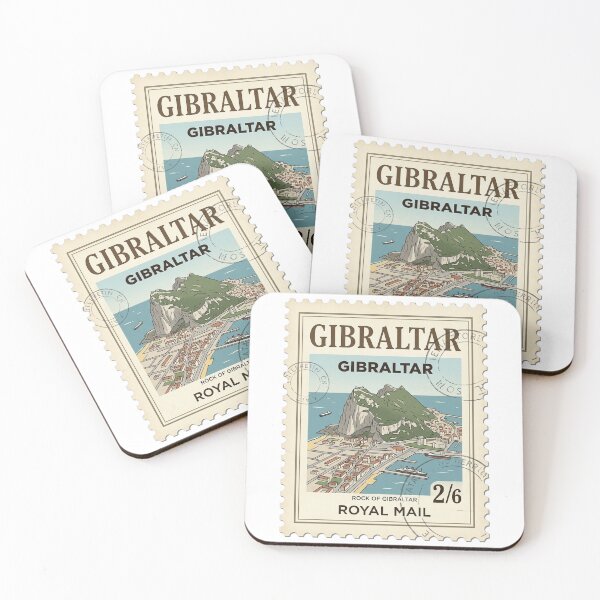 Item preview, Vintage Rock of Gibraltar Postage Travel Stamp designed and sold by k3rstman1.