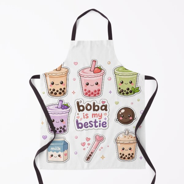 Item preview, Kawaii Boba Tea Sticker Sheet | Cute Bubble Tea Milk Tea Stickers designed and sold by ASTROVIA .