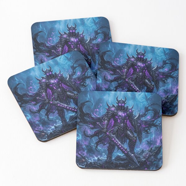 Item preview, Abyss Knight Dark Fantasy Glowing Purple Armor Gothic Art designed and sold by TheRichGallery.