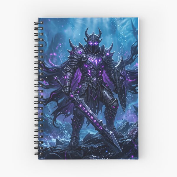 Item preview, Abyss Knight Dark Fantasy Glowing Purple Armor Gothic Art designed and sold by TheRichGallery.